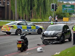 Supporting image for story: Biker in hospital after Walsall crash
