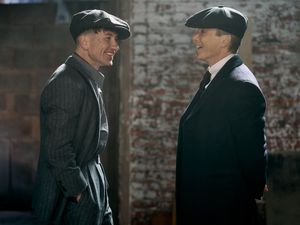 Supporting image for story: Barry Keoghan and Cillian Murphy jubilant as they wrap Peaky Blinders movie