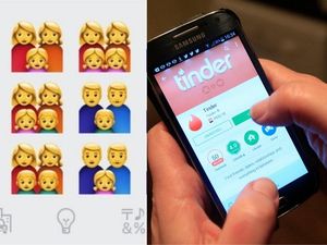 Supporting image for story: Tinder is petitioning for the creation of interracial couple emojis