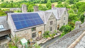Bryn Y Cagley Hall in Whitcott Keysett, Clun, picture via: Nock Deighton and Rightmove