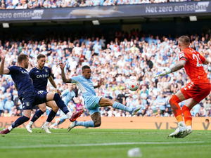 Supporting image for story: Man City apologise after Aston Villa's Robin Olsen assaulted in pitch invasion