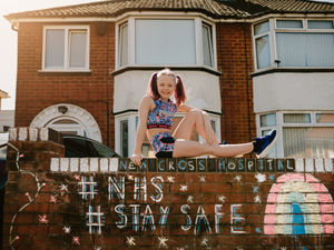 Supporting image for story: Lucy, 10, runs 10K in back garden for New Cross Hospital