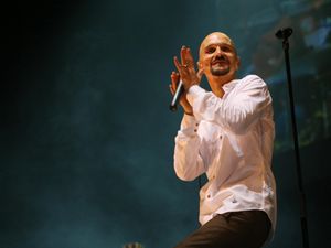 Supporting image for story: James’ Tim Booth calls out ‘cynical’ use of song by Tommy Robinson in video