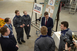 Gavin Willamson at RAF Cosford.