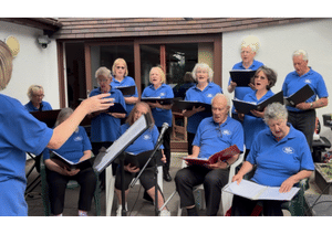 The Bracken Singers performed at the garden party