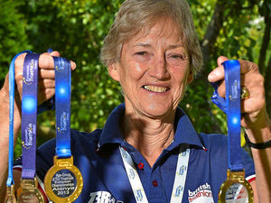 Supporting image for story: Super-fit Hilary is European champ at 71