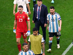 Supporting image for story: Aston Villa's Emi Martinez suffers shock defeat in Argentina's World Cup opener with Saudi Arabia