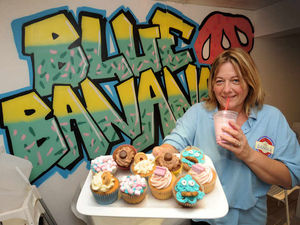 Supporting image for story: Blue Banana milkshake bar a hit on high street