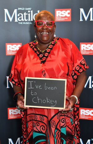 Sandra from Channel 4's Gogglebox at the premiere of Matilda The Musical at Birmingham Hippodrome. Photo by: Simon Hadley