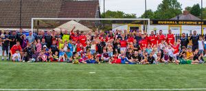 A charity game was also played in tribute to the late former Aston Villa goalkeeper Jake Findlay.