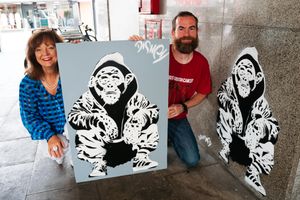  Kate Gittins, Facilities Manager at Shrewsbury Market Hall and Mark Fielden