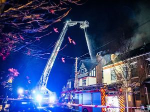Supporting image for story: Fire crews remain at scene of severe blaze at former Walsall nursing home