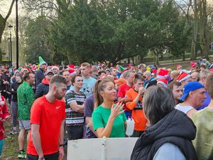 Hundreds of people attended the Christmas run in Walsall Arboretum