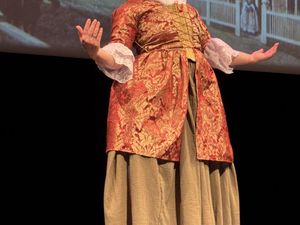 Mrs Mary Sprott on Broad Street 