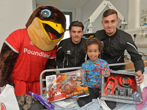 Supporting image for story: Albion, Walsall, Wolves and Villa footballers deliver piles of smiles and presents