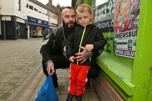 Richard Davies with his son Zane.