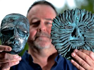 Supporting image for story: Artist creates 'medieval' sculptures during lockdown