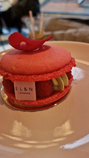 Raspberry macaroon