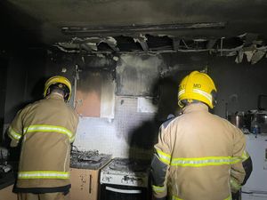 Supporting image for story: Smoke alarm saves property owner's life after major flat fire in Market Drayton