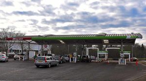 The Asda filling station, in Great Barr, off Queslett Road