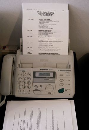 Fax machines became popular from the late 1970s (Photo by Chris Hondros/Getty Images)
