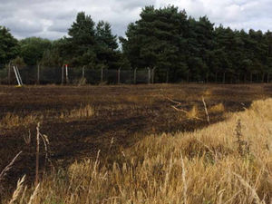 Supporting image for story: Nearly 30 firefighters tackle blaze near Featherstone Prison