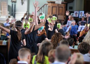 A music concert held at St Mary's Church in Bridgnorth for a performance of Peer Gynt. Story adapted by David Carr with dancers from Oldbury Wells School, along with the Bridgnorth Sinfonia