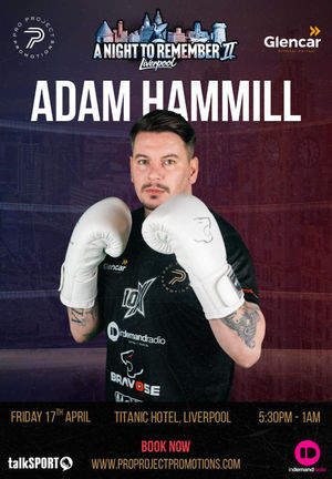 The gloves are on! And Adam Hammill is ready to rumble