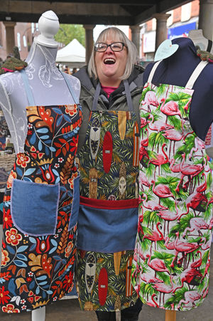 Kym Young from Kym Krafts at the new artisan market.