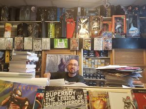 Chris Pall, manager of Forbidden Planet, the nearest shop to the planned demolition area