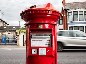 Supporting image for story: Solar panel, barcode scanner, and drop-down draw for parcels: Royal Mail's 'postbox of the future', coming to Dudley soon