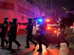 Supporting image for story: US immigration agents wound two people in Oregon shooting