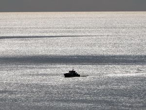 A boat in the Channel