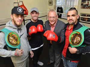 Supporting image for story: Champions drop into Bilston boxing gym
