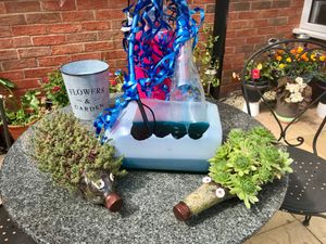 One of the sculptures