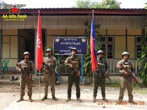 Supporting image for story: Armed group in western Myanmar claims to have captured regional army HQ