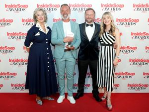 Supporting image for story: Soap stars all smiles on the red carpet as Coronation Street nets six awards