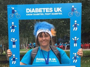 Supporting image for story: Sarah putting best foot forward for charity.