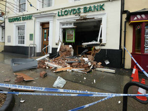 Supporting image for story: Police call for witnesses after JCB used to steal cash machine from Shropshire bank