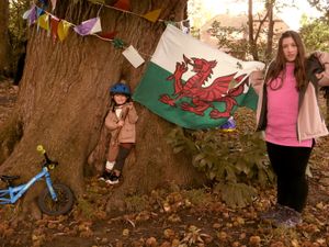 Hadleigh Ellis from Wrexham and Lily Davies-Culham from Ellesmere celebrating the Sweet Chestnut's recognition. Picture: Rob McBride