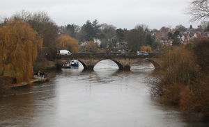 The River Severn at Shrewsbury on Thursday. Photo: Phil Blagg Photography
