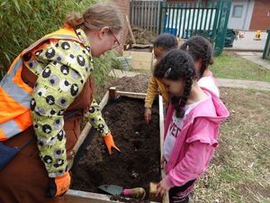 Supporting image for story: New community garden opens