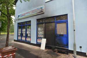 The scene of the fire the following day