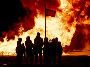 Supporting image for story: Police investigate election posters and flags on bonfires as hate incidents