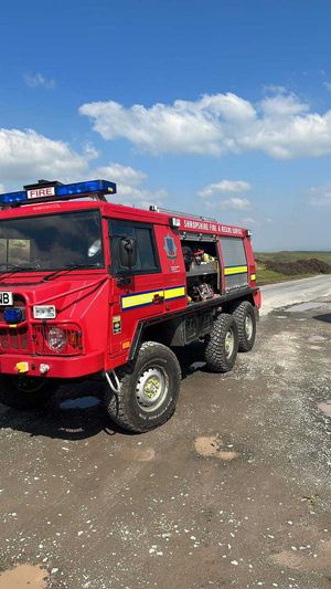 Photos from the rescue, from Church Stretton Fire Station