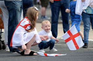The annual St George's Day parade, which starts from Westminster Road, West Bromwich