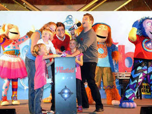Supporting image for story: Mark and Sam light up Merry Hill