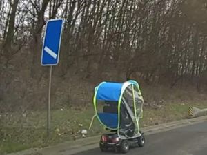 Supporting image for story: Man in 70s spotted using mobility scooter on motorway