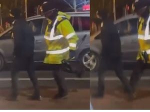 Supporting image for story: 'Right place, right time' says man who filmed police officer tripping up Wolves fan