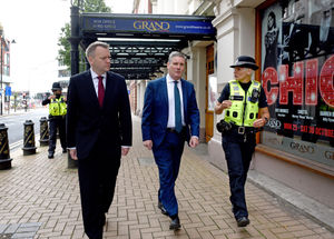 Sir Keir Starmer with Nick Thomas-Symonds and Pc Abigail Chandler
